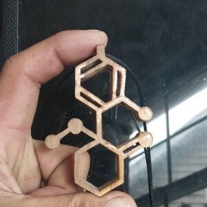 Wooden Molecular Pendant
